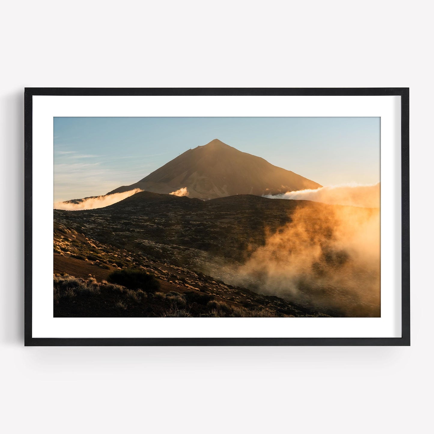Mount Teide Original Art Photo, Tenerife Sunset Cloud Landscape, Framed Large Fine Art Photography, Canary Islands Spain Volcano Print