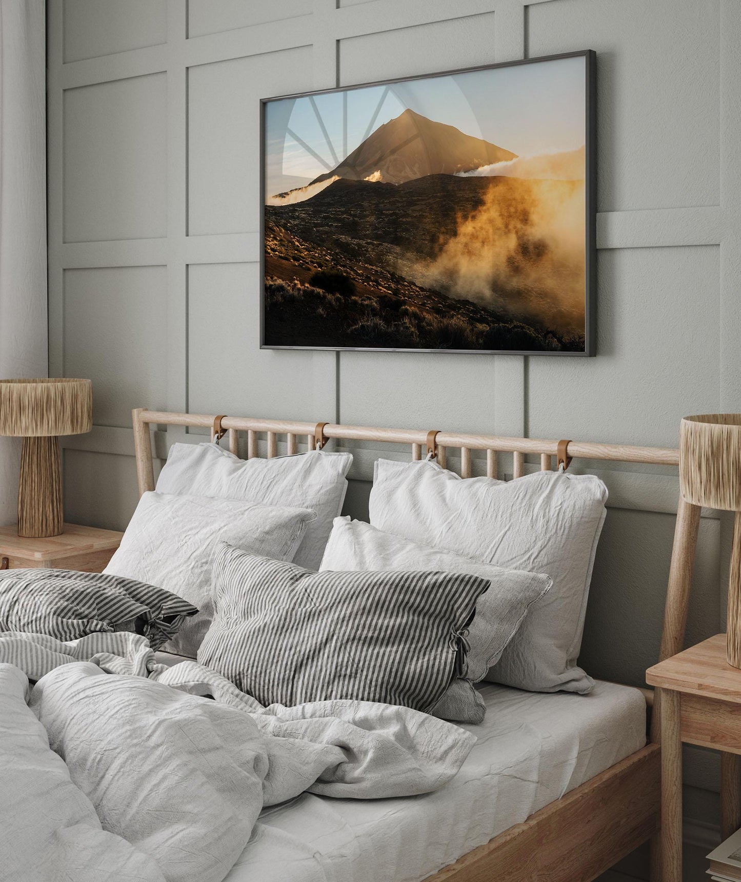 Mount Teide Original Art Photo, Tenerife Sunset Cloud Landscape, Framed Large Fine Art Photography, Canary Islands Spain Volcano Print
