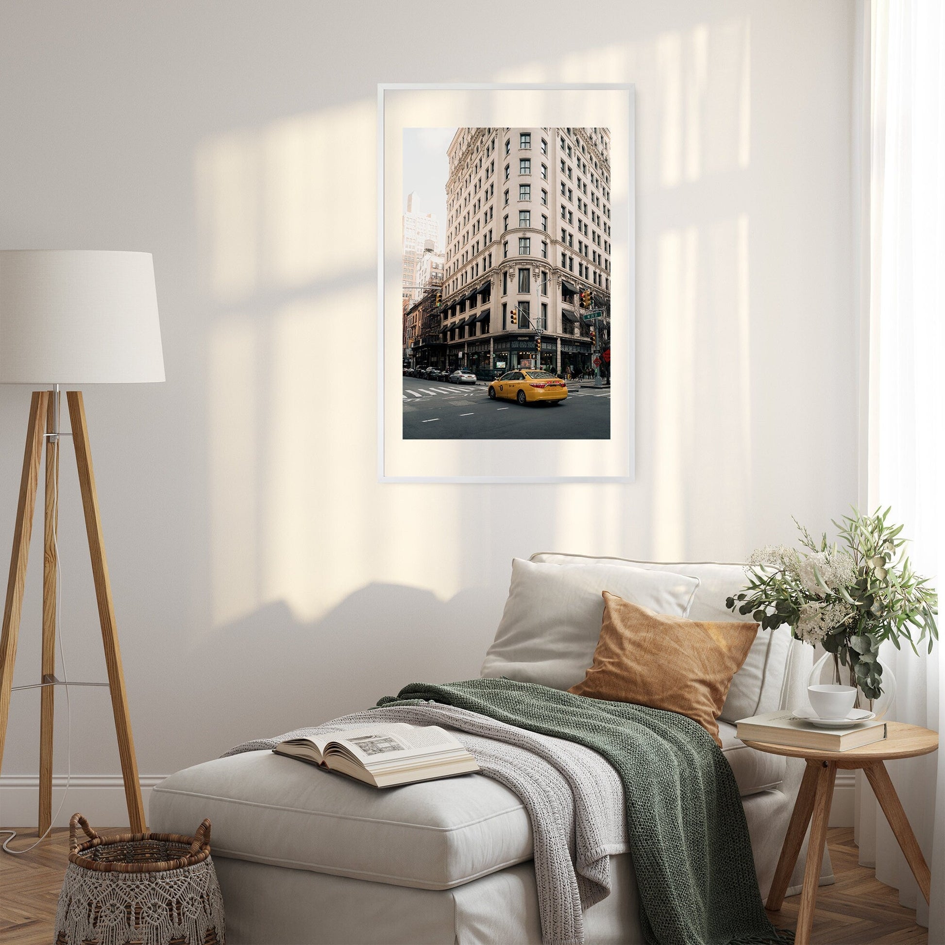 Cecconis pictured in a sunlit room with a cozy lounge chair and decorative pillows.
