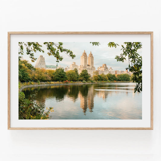 NYC Central Park Jacqueline Kennedy Onassis Reservoir, Upper West Side Manhattan Print, Large Central Park Fine Art Photography