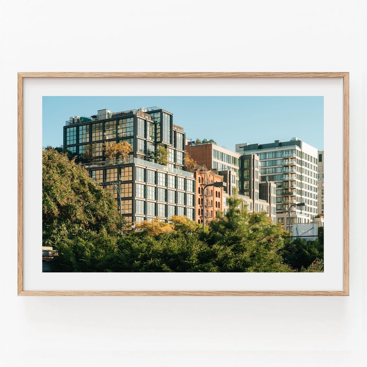 Lower Manhattan Photography Print, Framed or Unframed, Tribeca New York City Modern Architecture Wall Art, NYC Home Decor, Hudson River Park