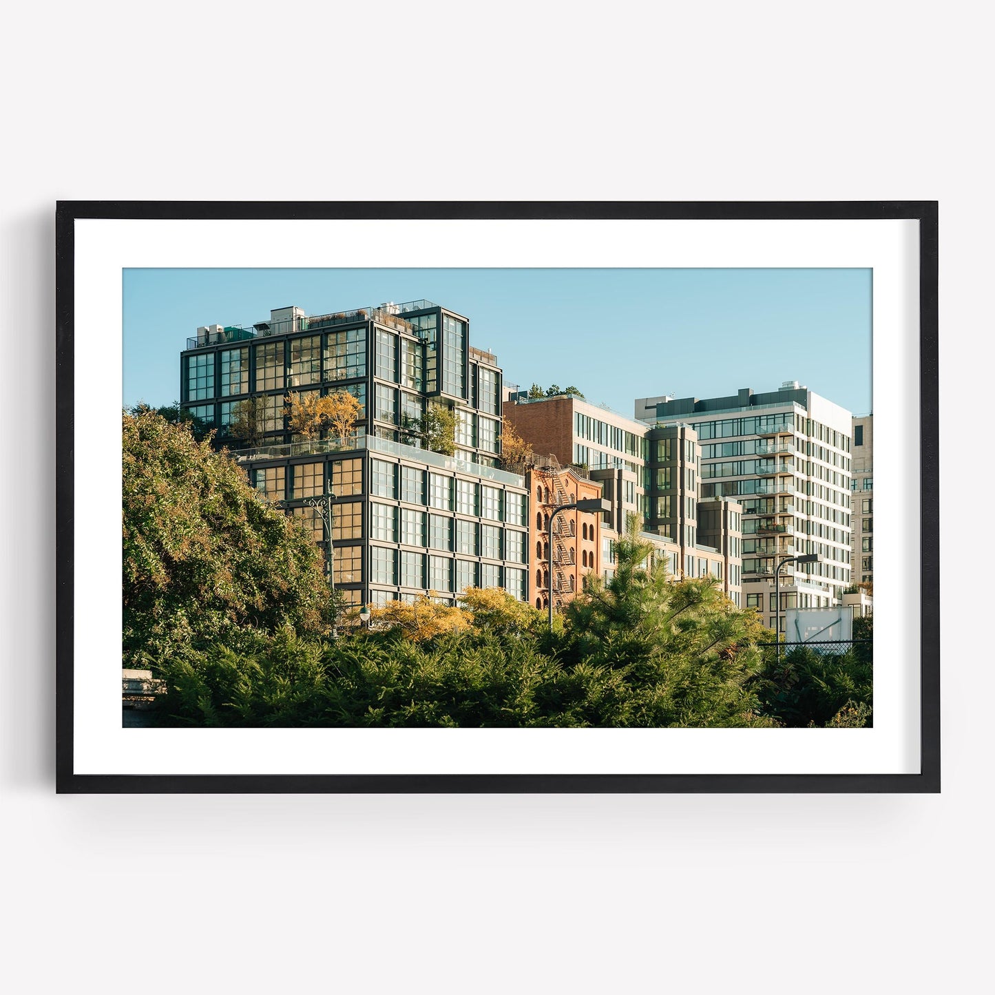 Lower Manhattan Photography Print, Framed or Unframed, Tribeca New York City Modern Architecture Wall Art, NYC Home Decor, Hudson River Park