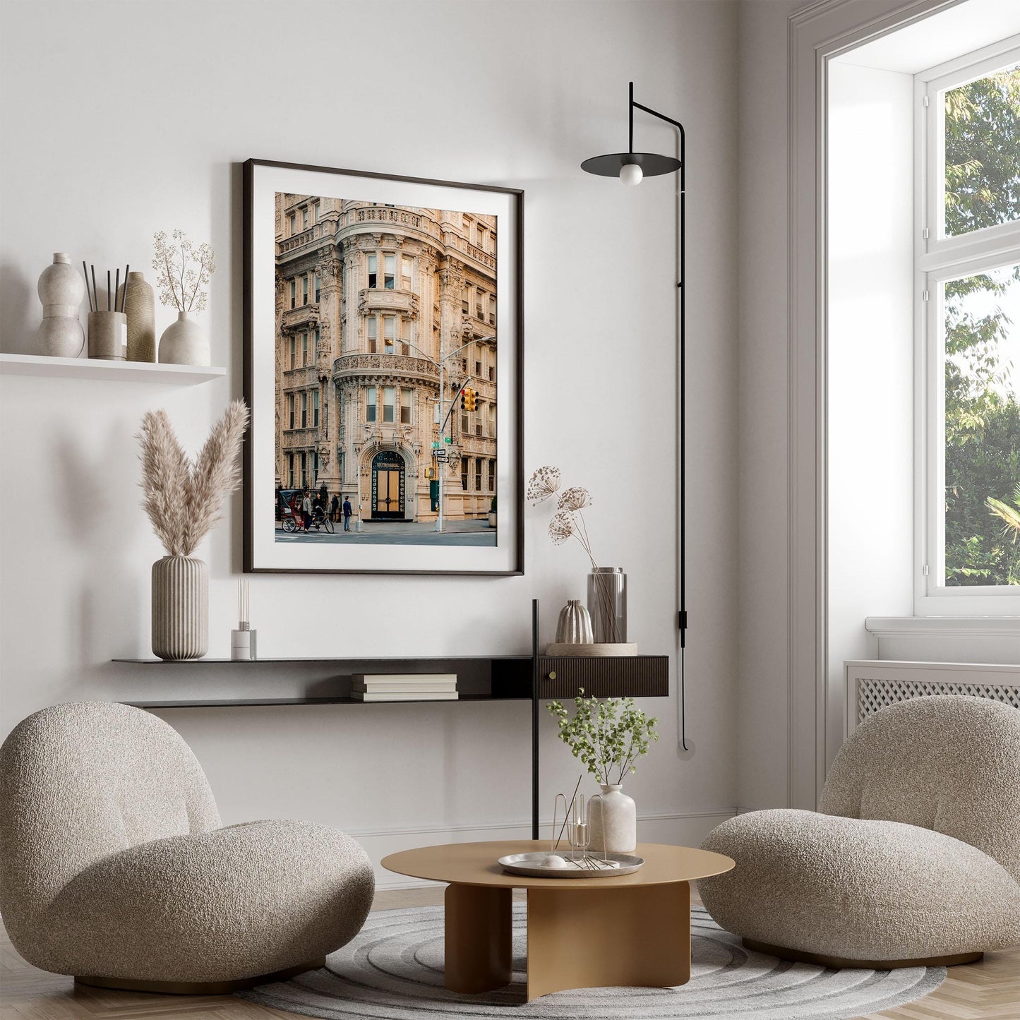 Alwyn Court Landmark Building, Framed New York City Fine Art Photography, Central Park South Home Decor, Manhattan Streets Wall Art Print