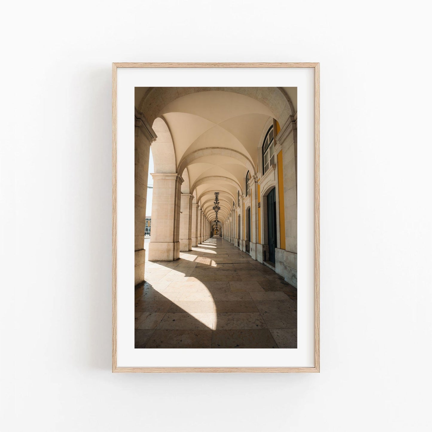 Set of 3 Lisbon Photography Wall Art, Framed Portugal City Photo Prints, Europe Street Travel Decor, 3 Pieces Modern Fine Art Photography
