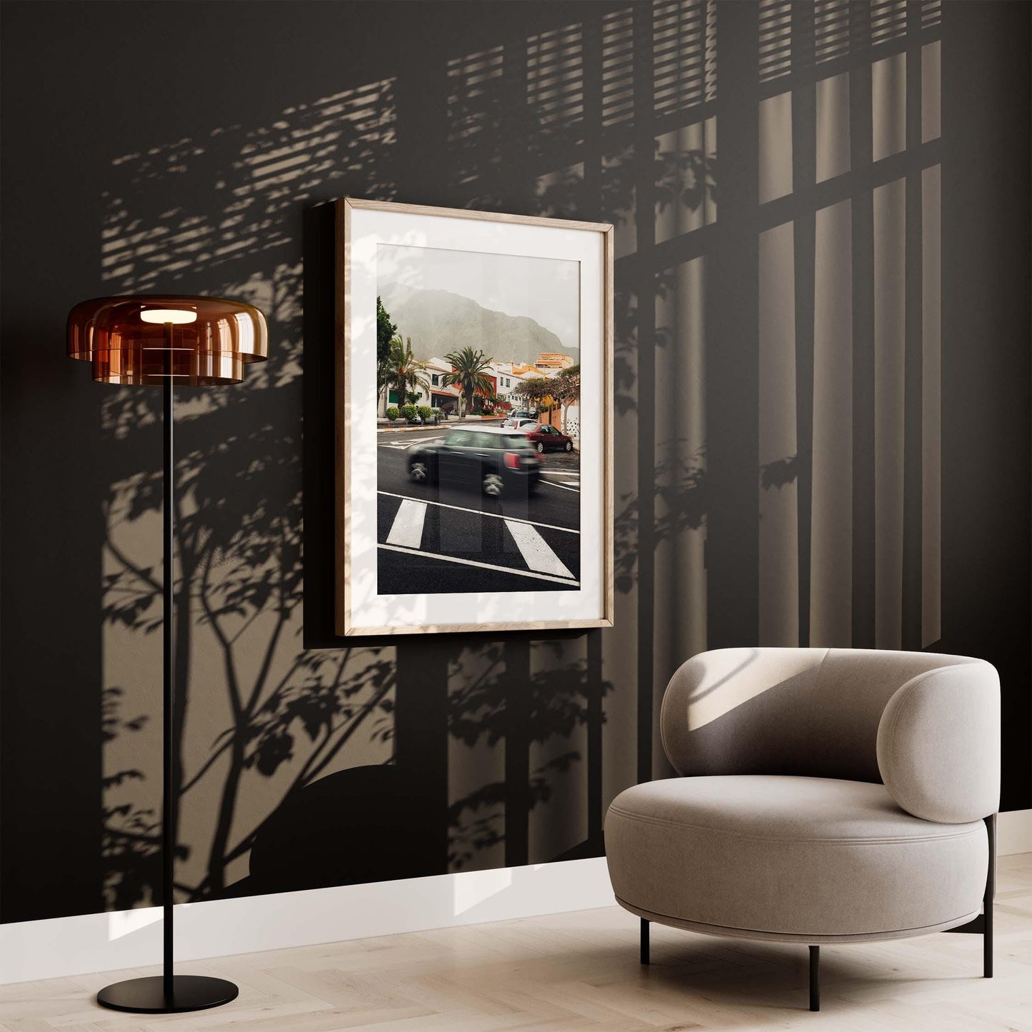 Long Exposure Motion Blur Car Photography, Tenerife Spain Europe Speeding Car Photo, Original Fine Art Photography Print, Canary Islands Art