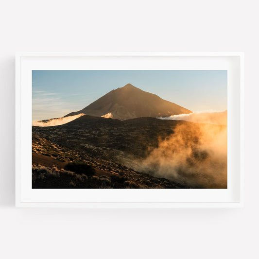 Mount Teide Original Art Photo, Tenerife Sunset Cloud Landscape, Framed Large Fine Art Photography, Canary Islands Spain Volcano Print