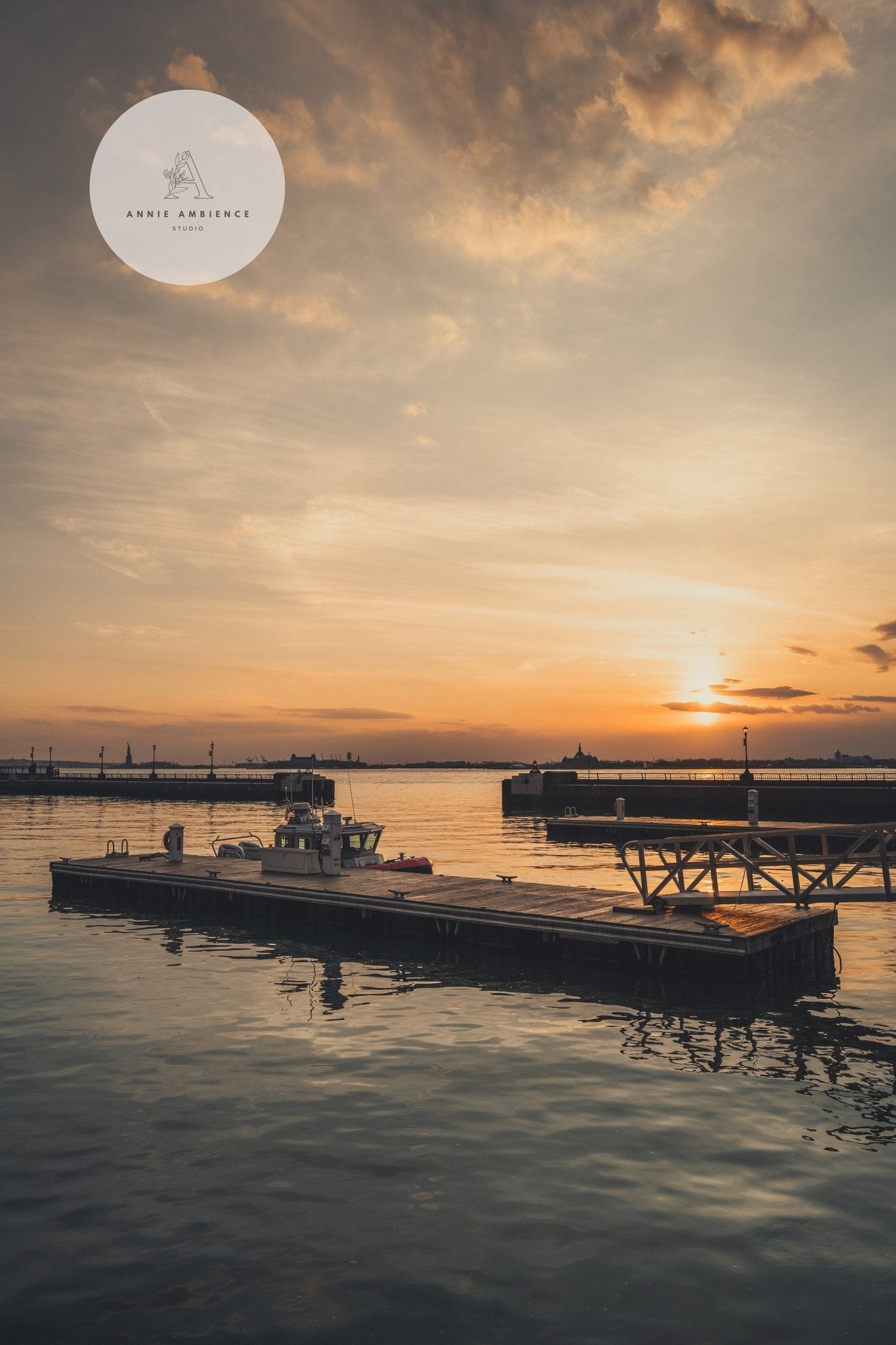 Battery Park Sunset II NYC - Annie Ambience