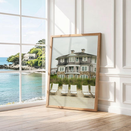 Chatham Cape Cod Beach Inn Print, New England Summer House Home Decor, Calm Coastal Cape Cod Massachusetts Photography, Framed or Unframed