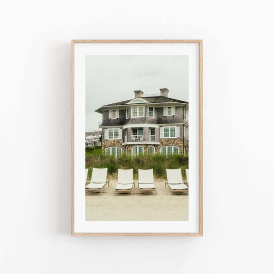 Chatham Cape Cod Beach Inn Print, New England Summer House Home Decor, Calm Coastal Cape Cod Massachusetts Photography, Framed or Unframed