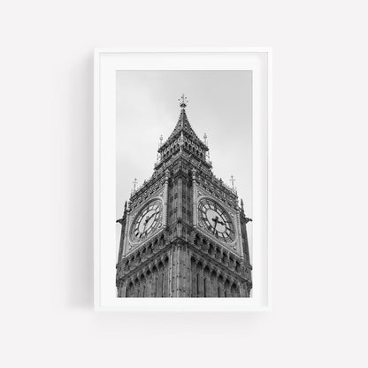 Black and White Big Ben Print - London Photography, London Wall Art, Fine Art Photography, UK Prints, Framed Photography, London Poster