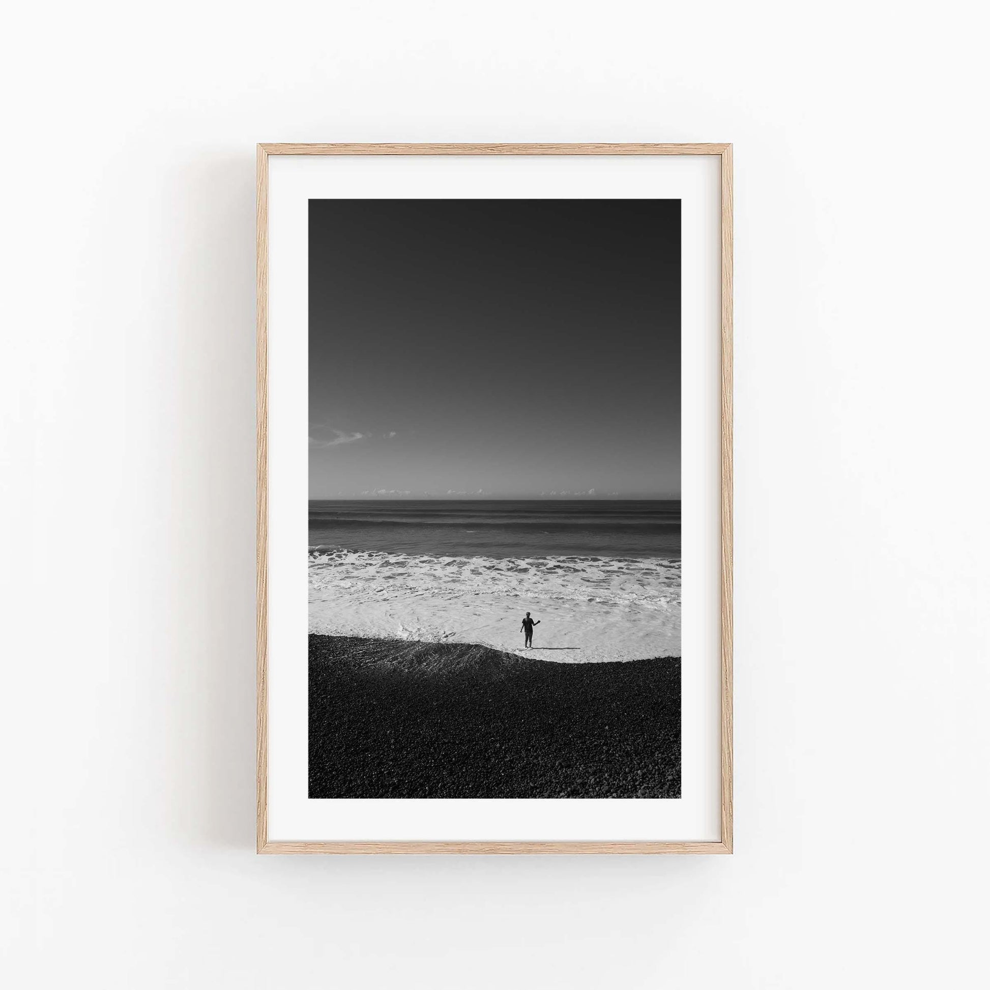 Black and White Torrey Pines Photo - Fine Art Black and White Ocean Print, Coastal Prints, Ocean Wall Art, Black and White Beach Photo,