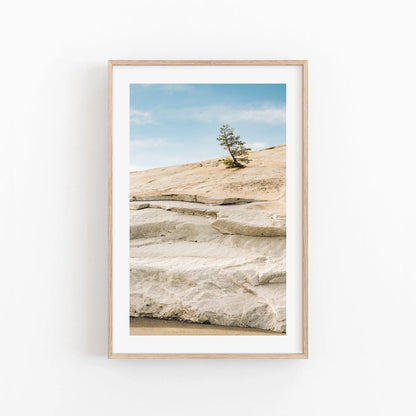 Yosemite Fine Art Print, Minimalist Nature Photography, Granite Landscape Wall Art, Bright and Airy Mountain Decor, Framed or Unframed