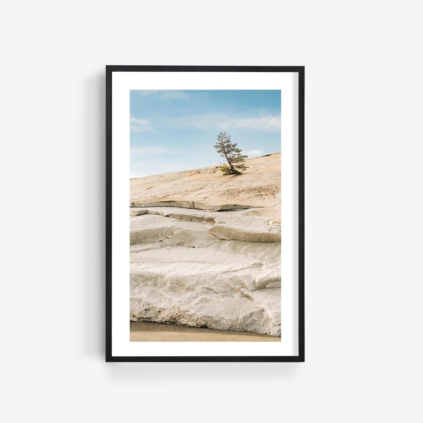 Yosemite Fine Art Print, Minimalist Nature Photography, Granite Landscape Wall Art, Bright and Airy Mountain Decor, Framed or Unframed