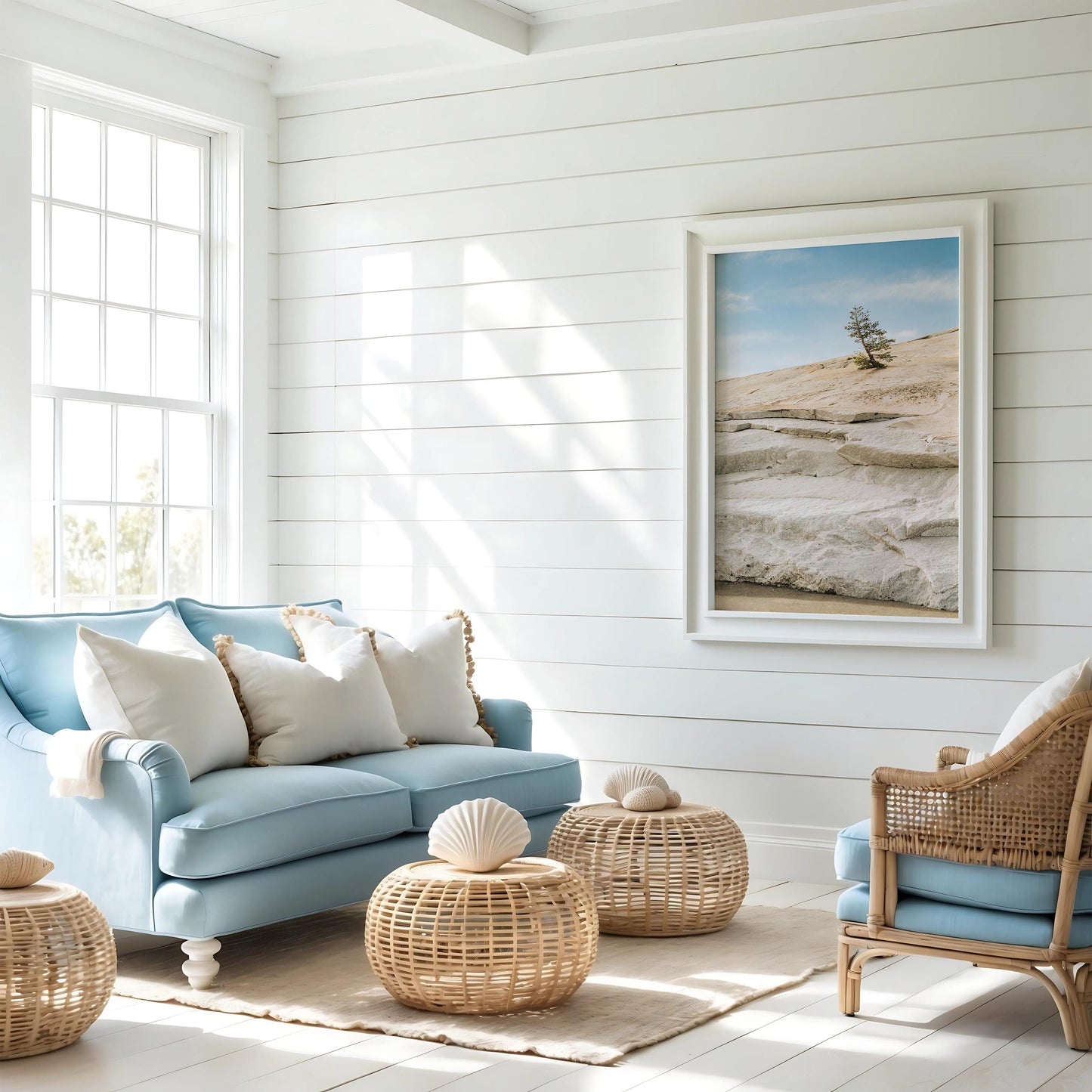 Yosemite Fine Art Print, Minimalist Nature Photography, Granite Landscape Wall Art, Bright and Airy Mountain Decor, Framed or Unframed