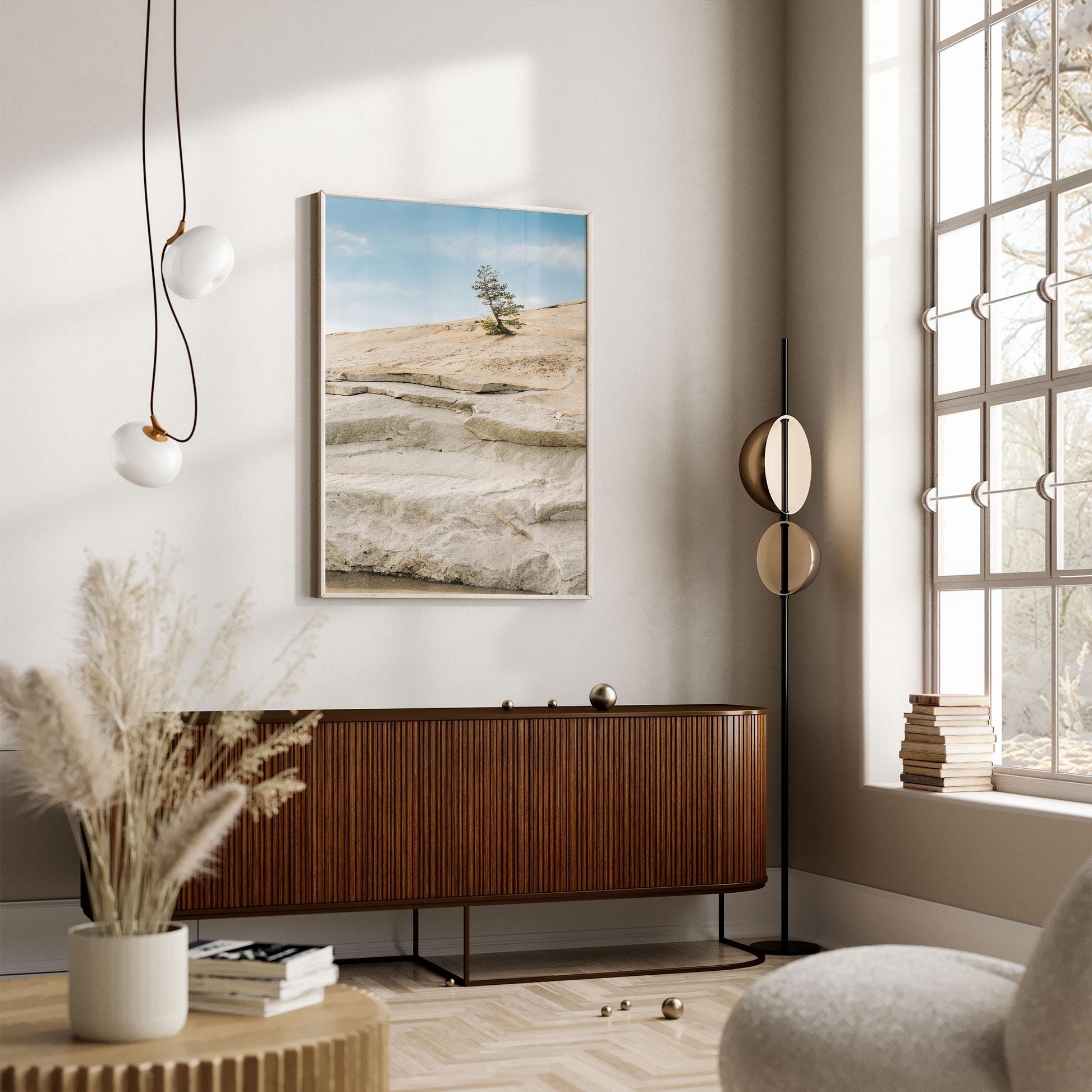 Yosemite Fine Art Print, Minimalist Nature Photography, Granite Landscape Wall Art, Bright and Airy Mountain Decor, Framed or Unframed