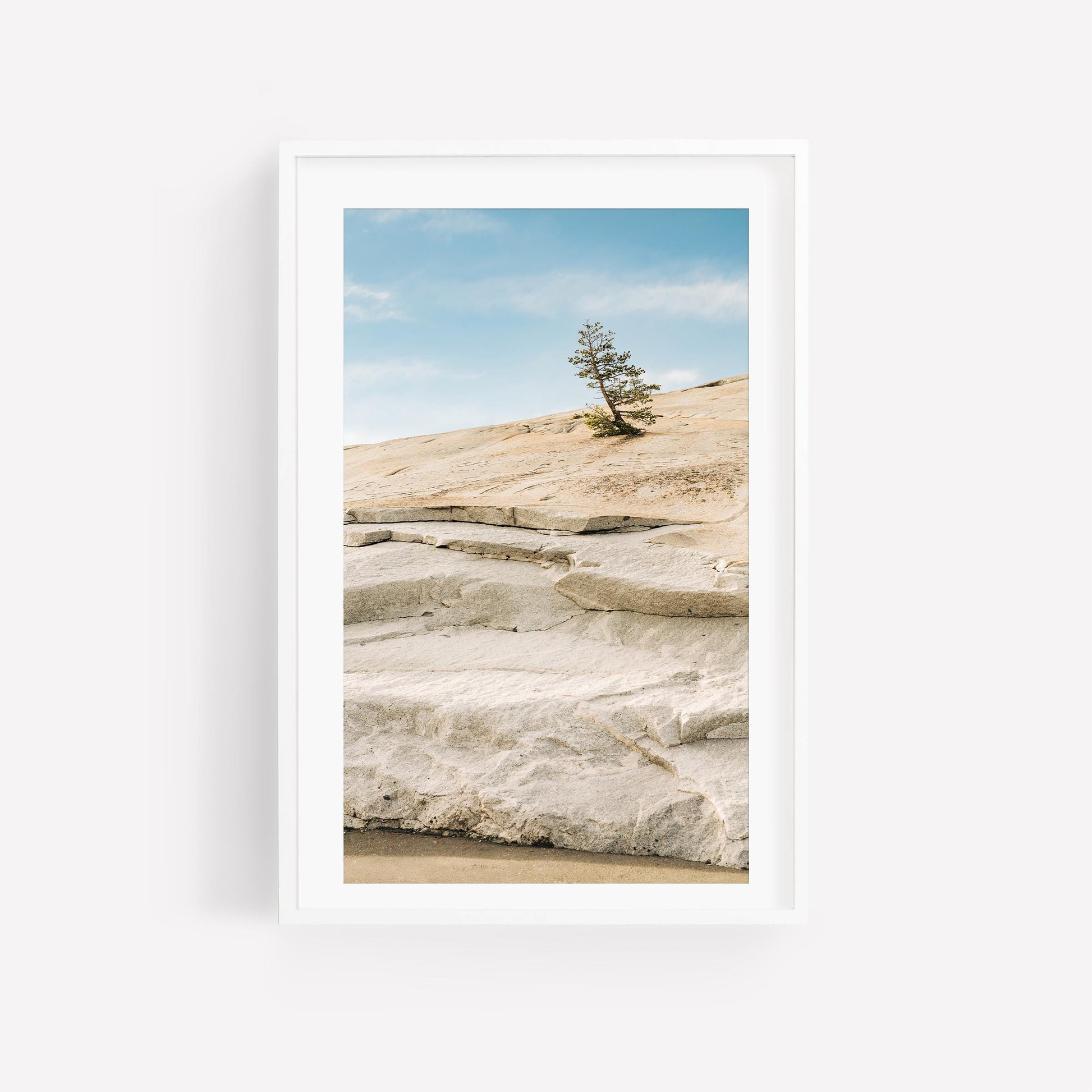 Yosemite Fine Art Print, Minimalist Nature Photography, Granite Landscape Wall Art, Bright and Airy Mountain Decor, Framed or Unframed