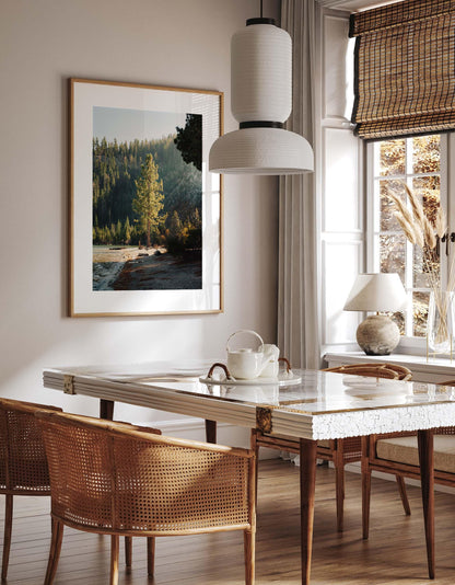 Lake Tahoe Minimalist Tree Fine Art Photography Print, Framed and Unframed Large Solitude Nature Photo, Evergreen Pine Wall Art Picture