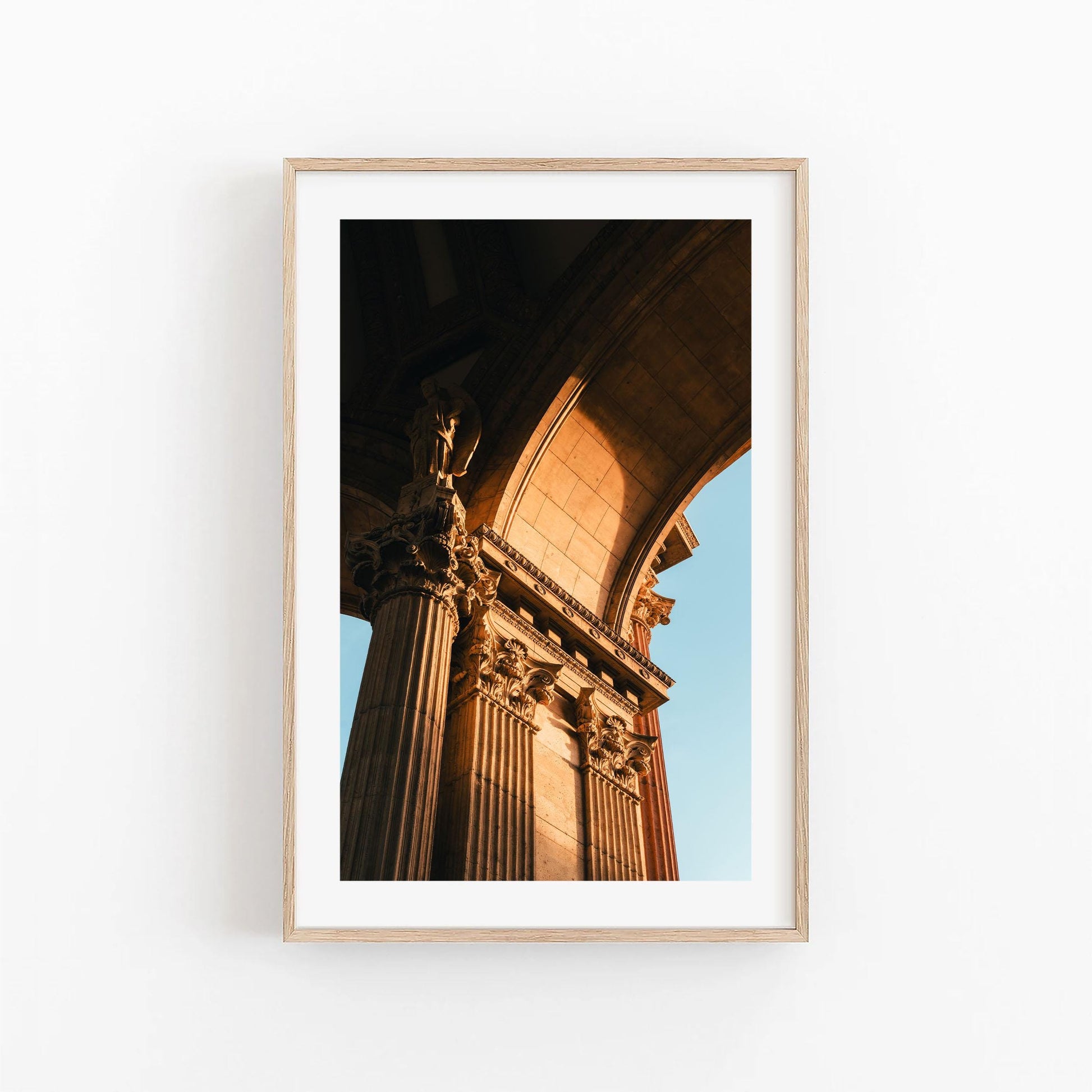 The Palace of Fine Arts San Francisco Photography Print, Corinthian Columns and Arch, Neoclassical Roman Architecture