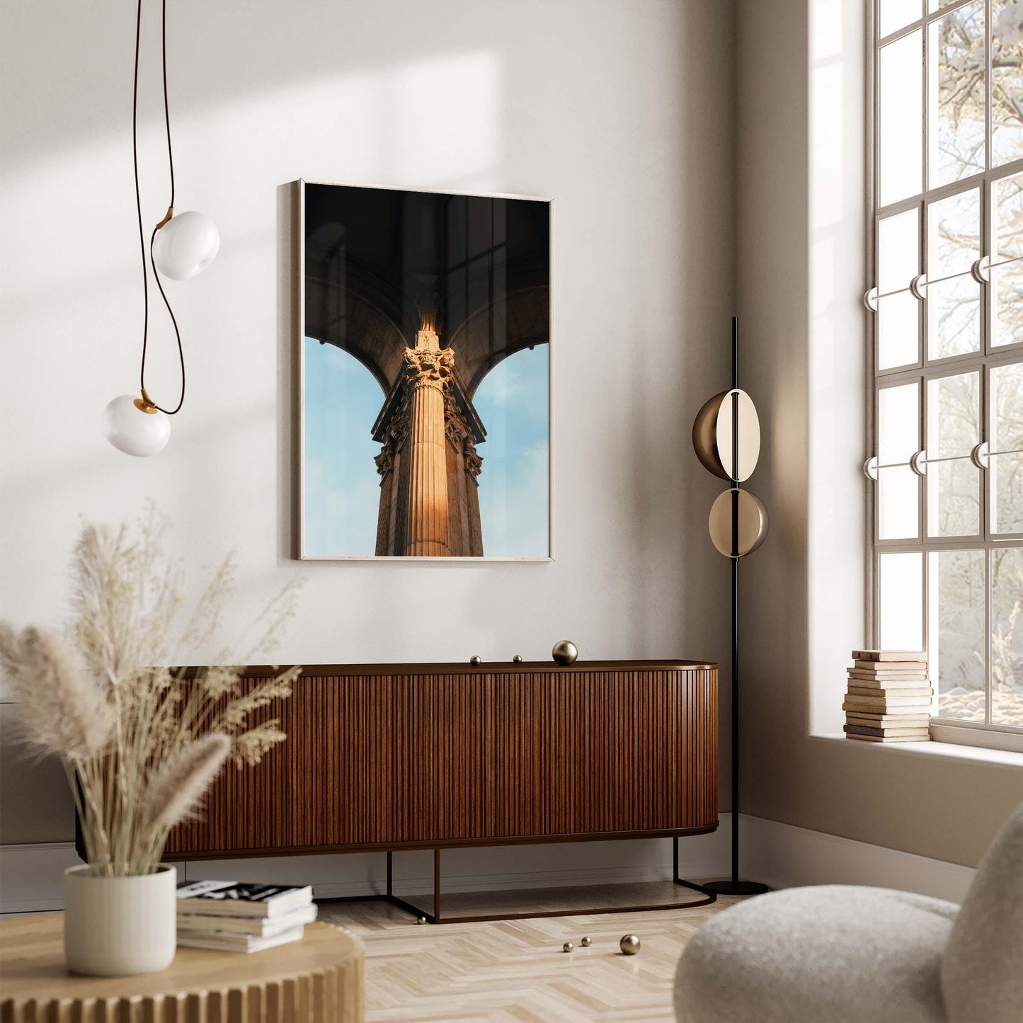 The Palace of Fine Arts San Francisco Photography Print, Neoclassical Roman Architecture, Corinthian Columns and Arch