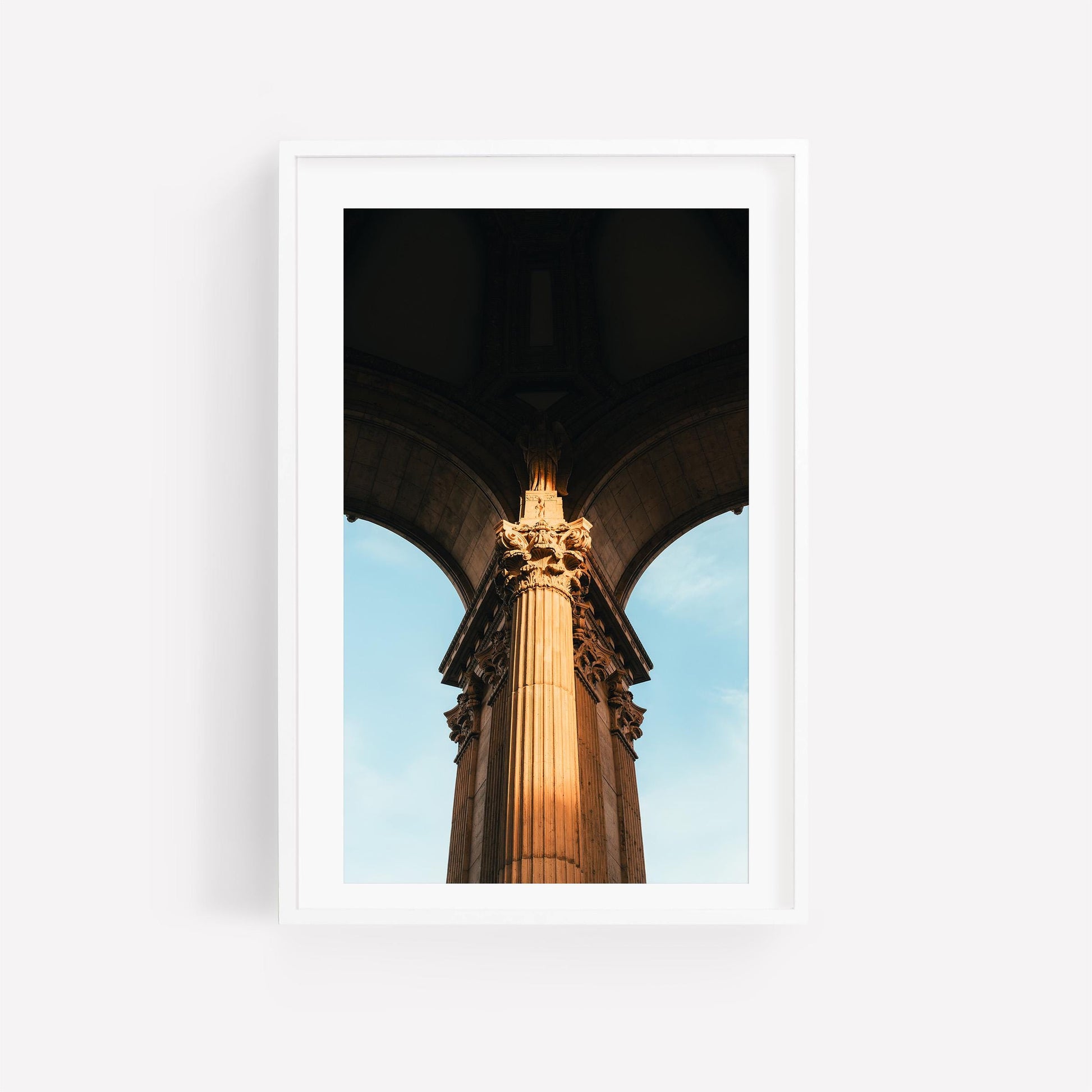 The Palace of Fine Arts San Francisco Photography Print, Neoclassical Roman Architecture, Corinthian Columns and Arch