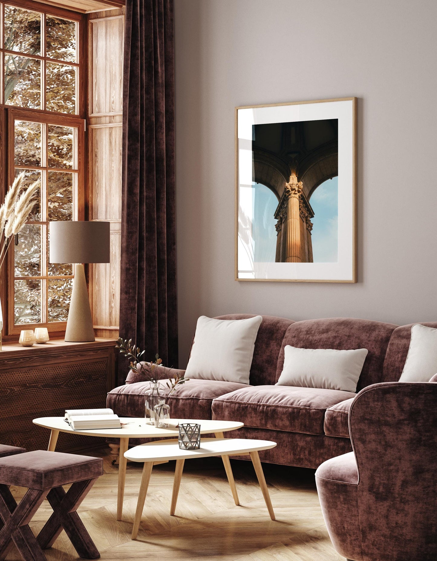 The Palace of Fine Arts San Francisco Photography Print, Neoclassical Roman Architecture, Corinthian Columns and Arch