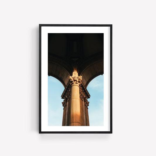 The Palace of Fine Arts San Francisco Photography Print, Neoclassical Roman Architecture, Corinthian Columns and Arch