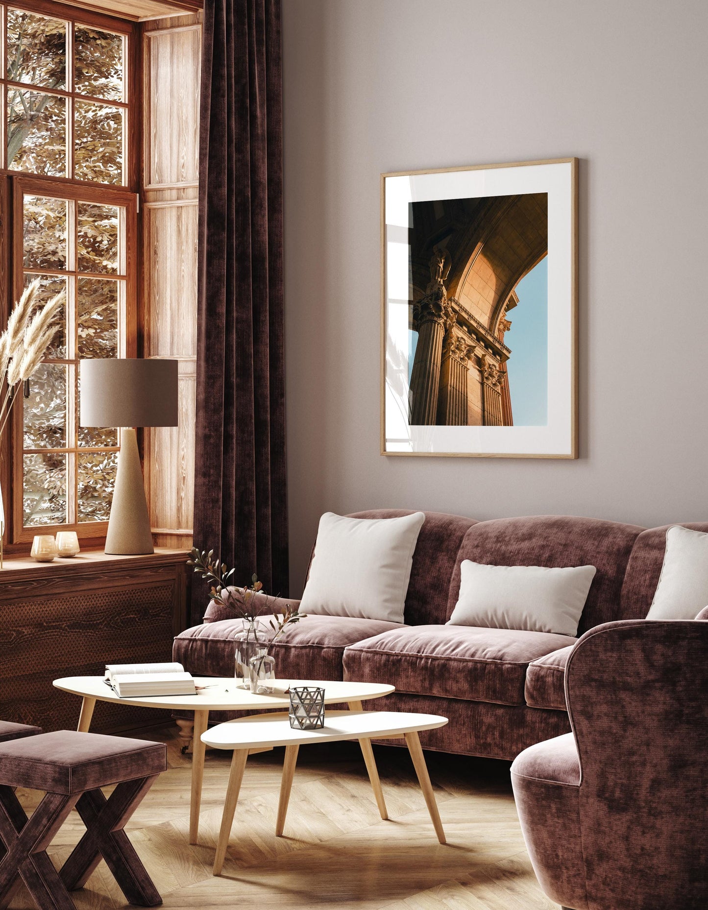 The Palace of Fine Arts San Francisco Photography Print, Corinthian Columns and Arch, Neoclassical Roman Architecture