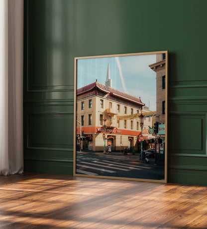 San Francisco Chinatown Photography Wall Art, Streets of SF Picture Artwork, Framed and Unframed, Cali City Photo Poster Print