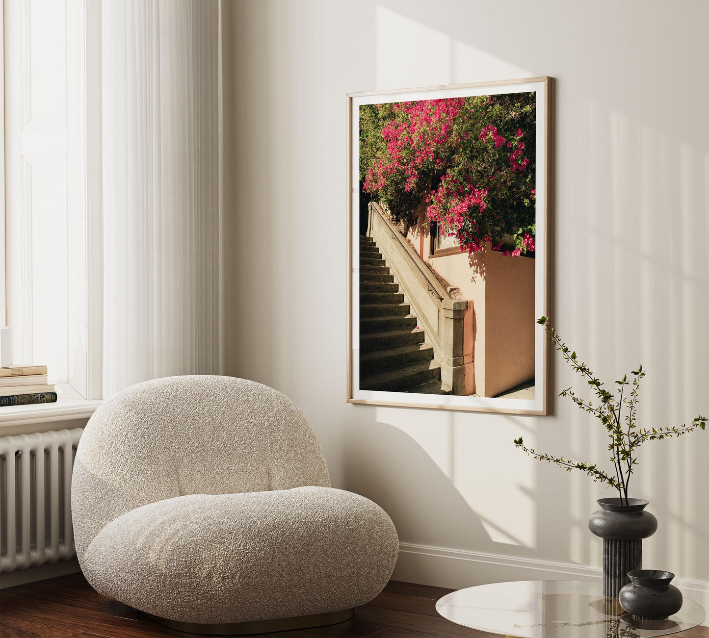 San Francisco Pink Bougainvillea Flowers Fine Art Photography Wall Art, California Floral Photography, Flower Photo Artwork