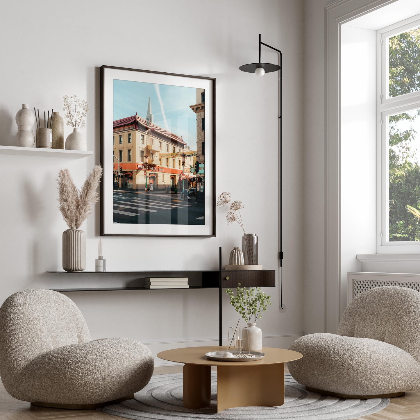 San Francisco Chinatown Photography Wall Art, Streets of SF Picture Artwork, Framed and Unframed, Cali City Photo Poster Print