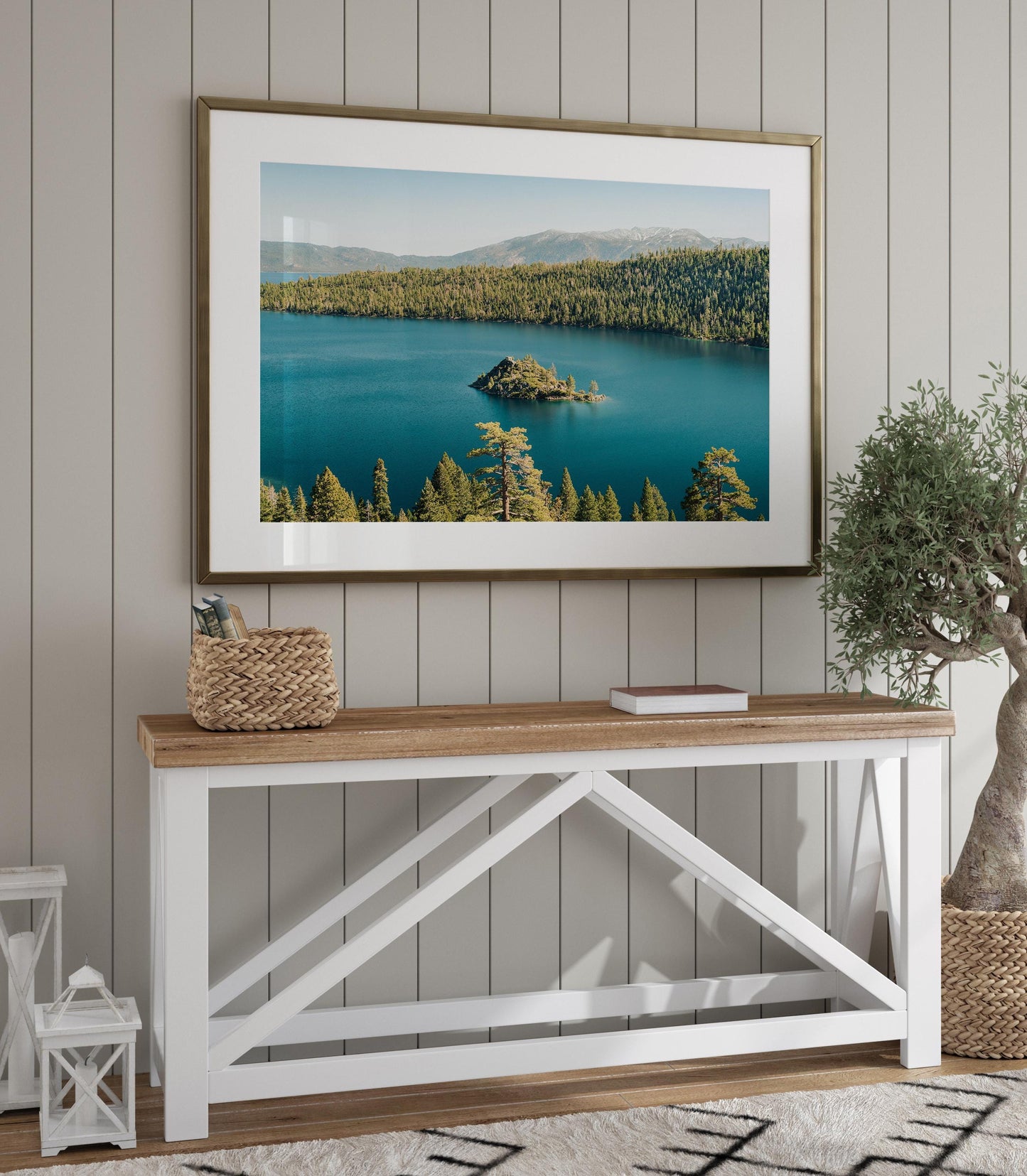 Emerald Bay Lake Tahoe Fine Art Photography Print, Teal Fannette Island Photo Wall Art, California Scenic Mountain Lake Landscape