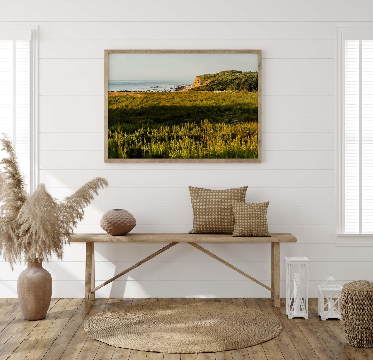 Montauk Coastal Photography Print, Hamptons Wall Art, Shadmoor State Park, Ocean Bluff Landscape, Framed or Unframed