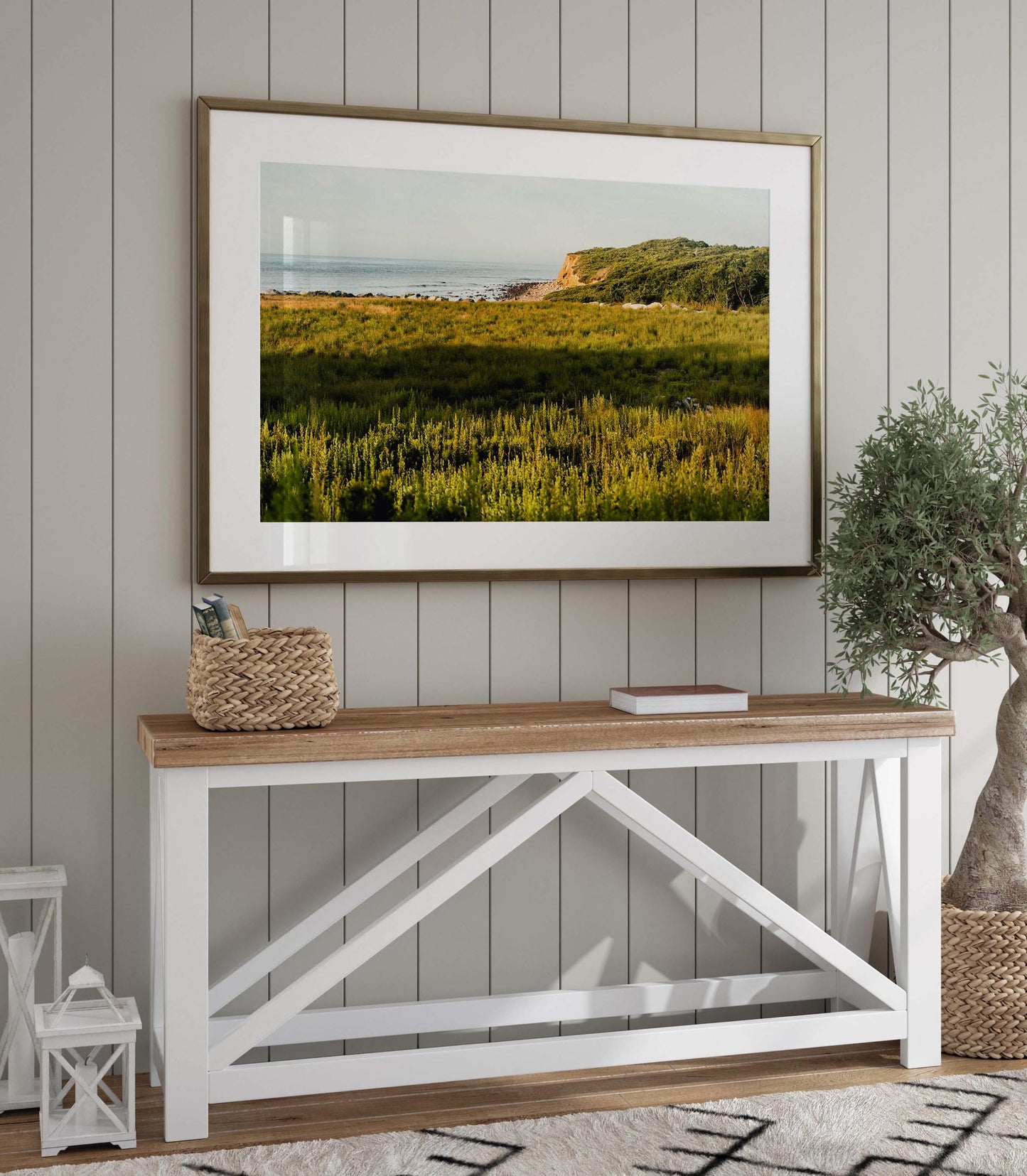 Montauk Coastal Photography Print, Hamptons Wall Art, Shadmoor State Park, Ocean Bluff Landscape, Framed or Unframed