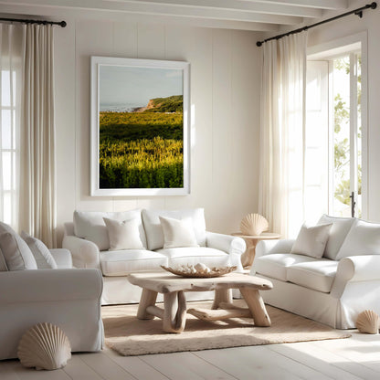 Montauk Photography Print, Hamptons Wall Art, Shadmoor State Park, Ocean Bluff Landscape, Coastal Decor, Framed or Unframed