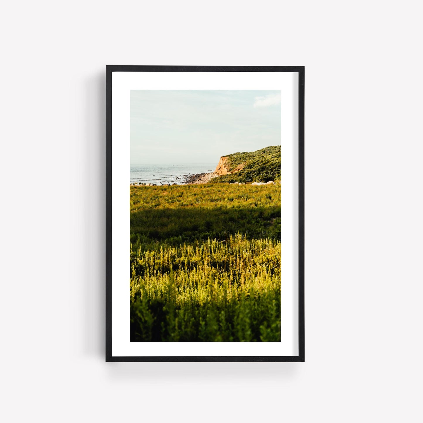 Montauk Photography Print, Hamptons Wall Art, Shadmoor State Park, Ocean Bluff Landscape, Coastal Decor, Framed or Unframed