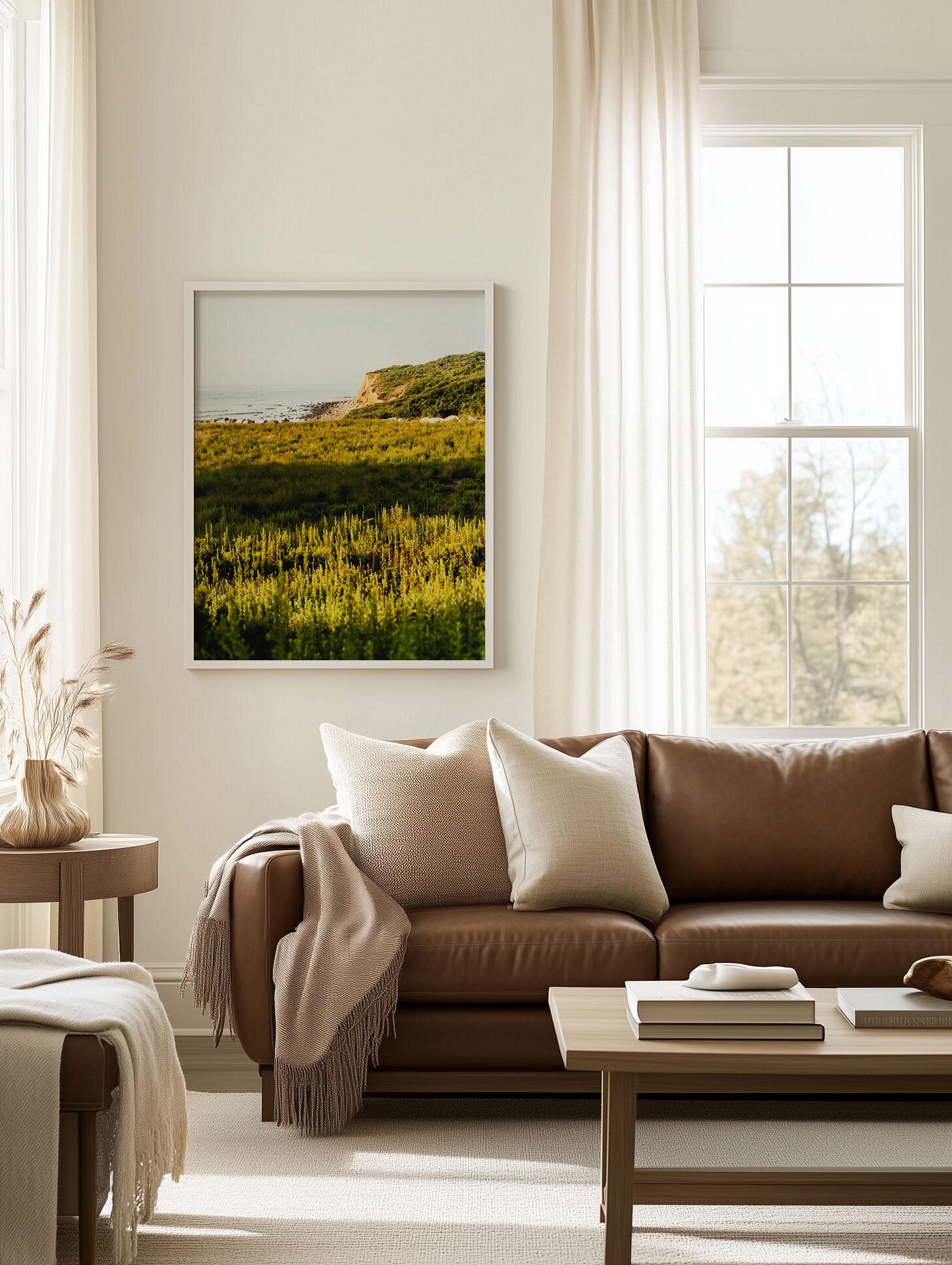 Montauk Photography Print, Hamptons Wall Art, Shadmoor State Park, Ocean Bluff Landscape, Coastal Decor, Framed or Unframed