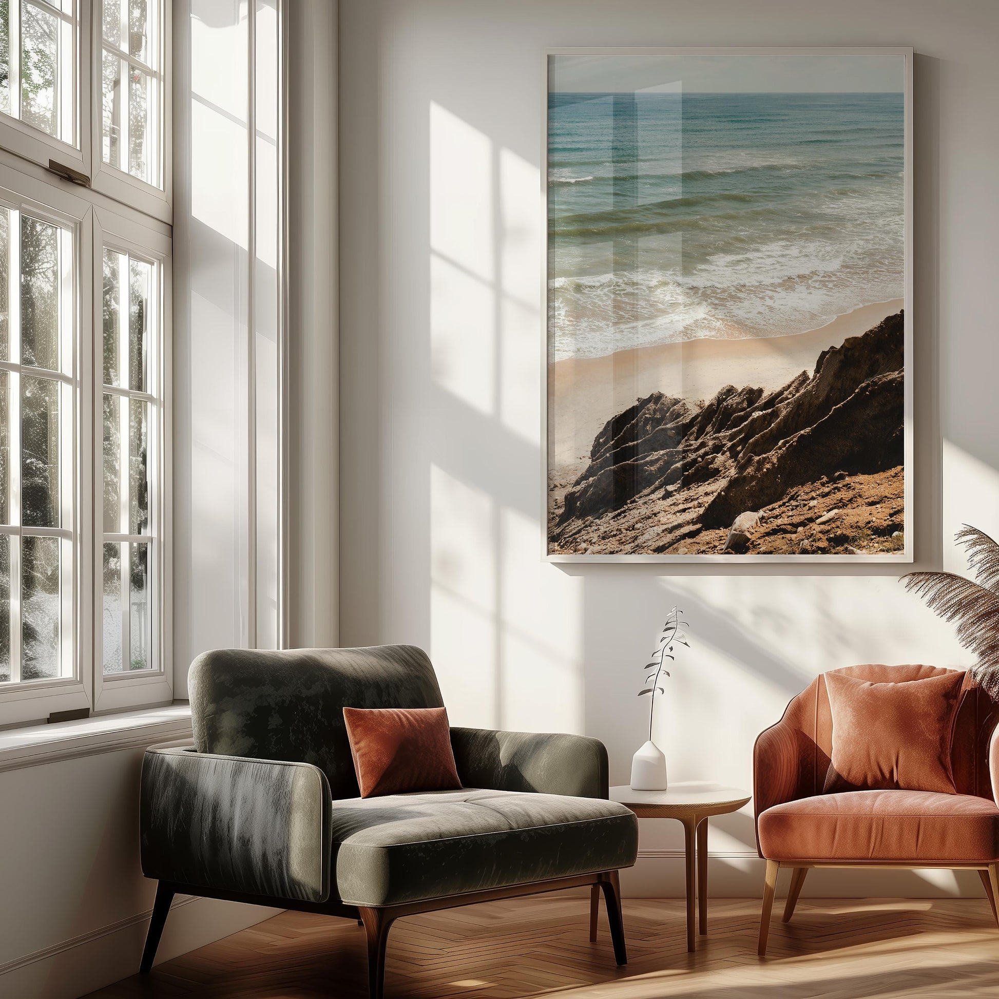 Ocean Cliff Photography, Montauk Print, Shadmoor State Park , Coastal Wall Art, Hamptons Beach Decor, Framed or Unframed