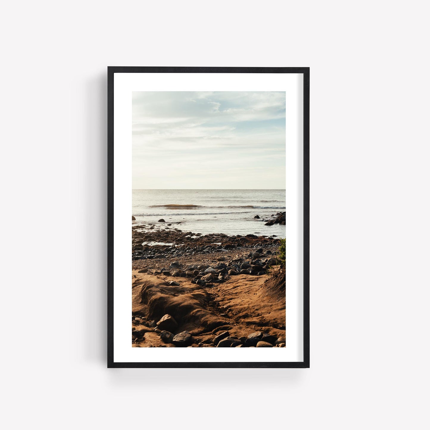 Rocky Beach Print, Montauk NY, Hamptons Photography, Coastal Wall Art, Framed or Unframed