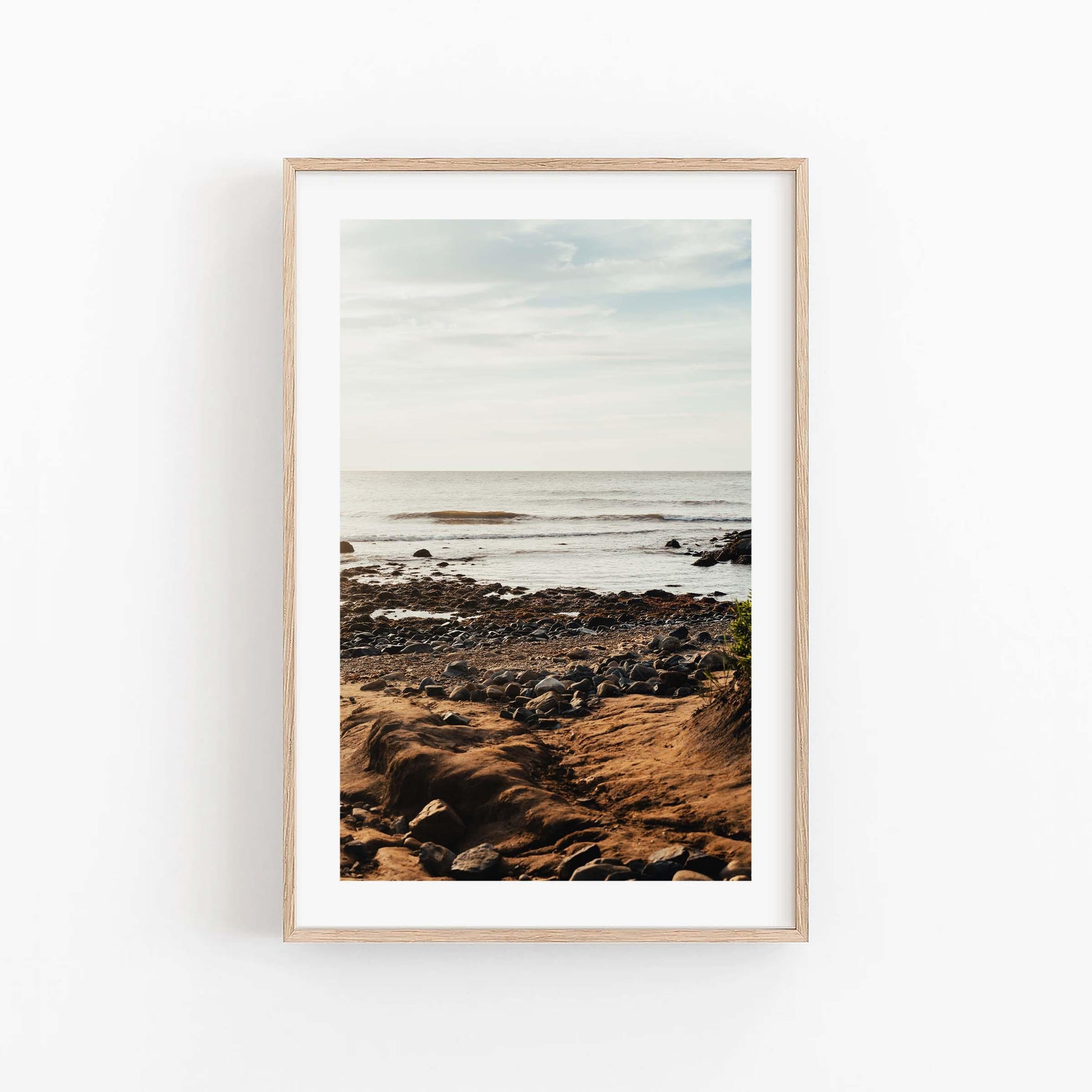 Rocky Beach Print, Montauk NY, Hamptons Photography, Coastal Wall Art, Framed or Unframed