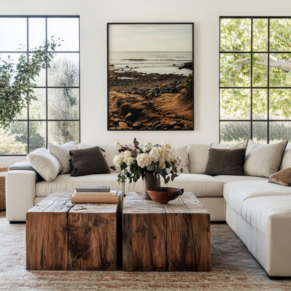 Rocky Beach Print, Montauk NY, Hamptons Photography, Coastal Wall Art, Framed or Unframed