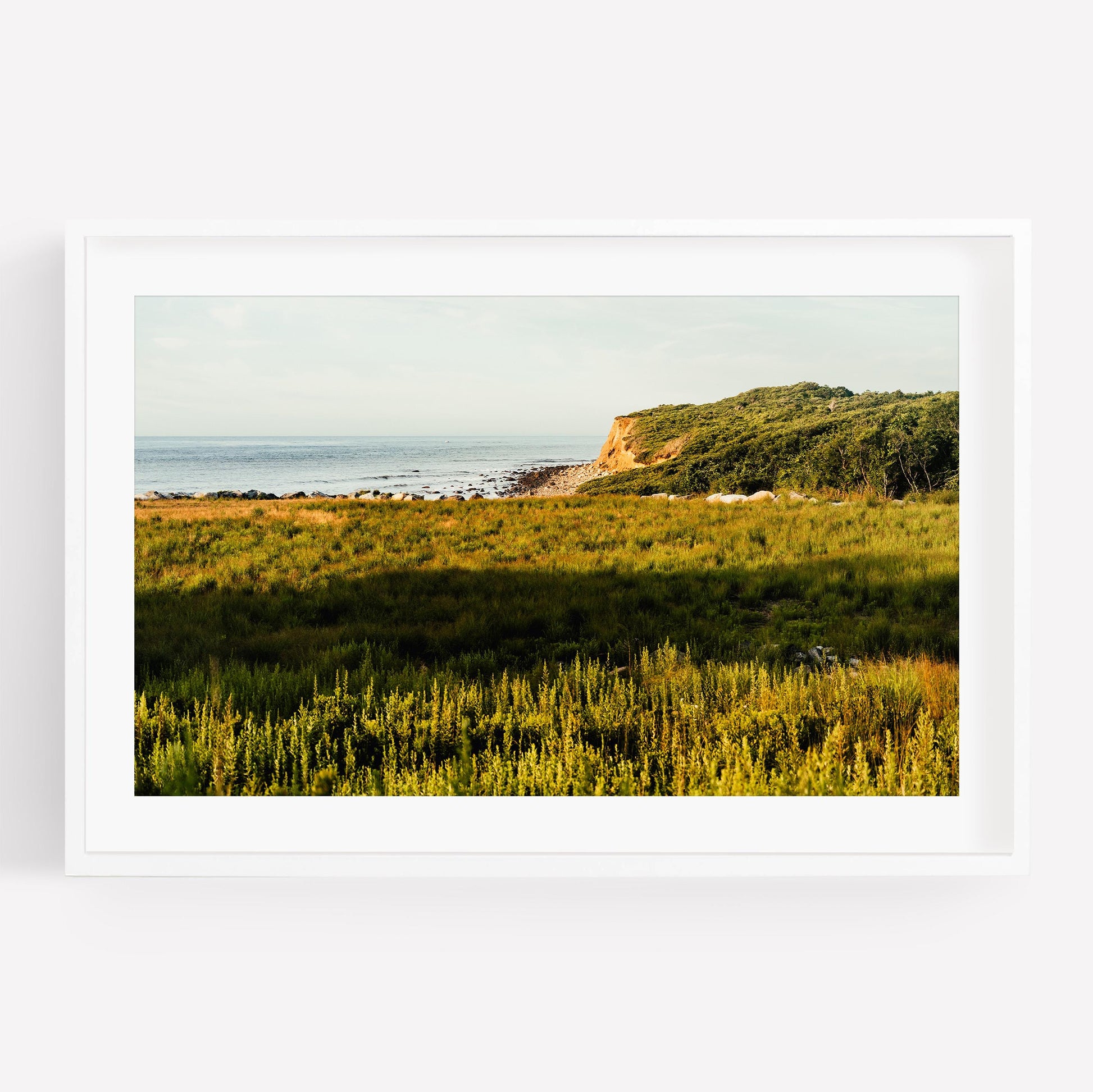 Montauk Coastal Photography Print, Hamptons Wall Art, Shadmoor State Park, Ocean Bluff Landscape, Framed or Unframed