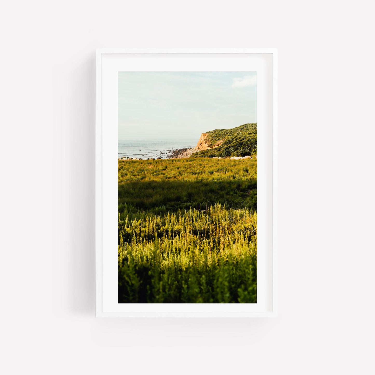 Montauk Photography Print, Hamptons Wall Art, Shadmoor State Park, Ocean Bluff Landscape, Coastal Decor, Framed or Unframed