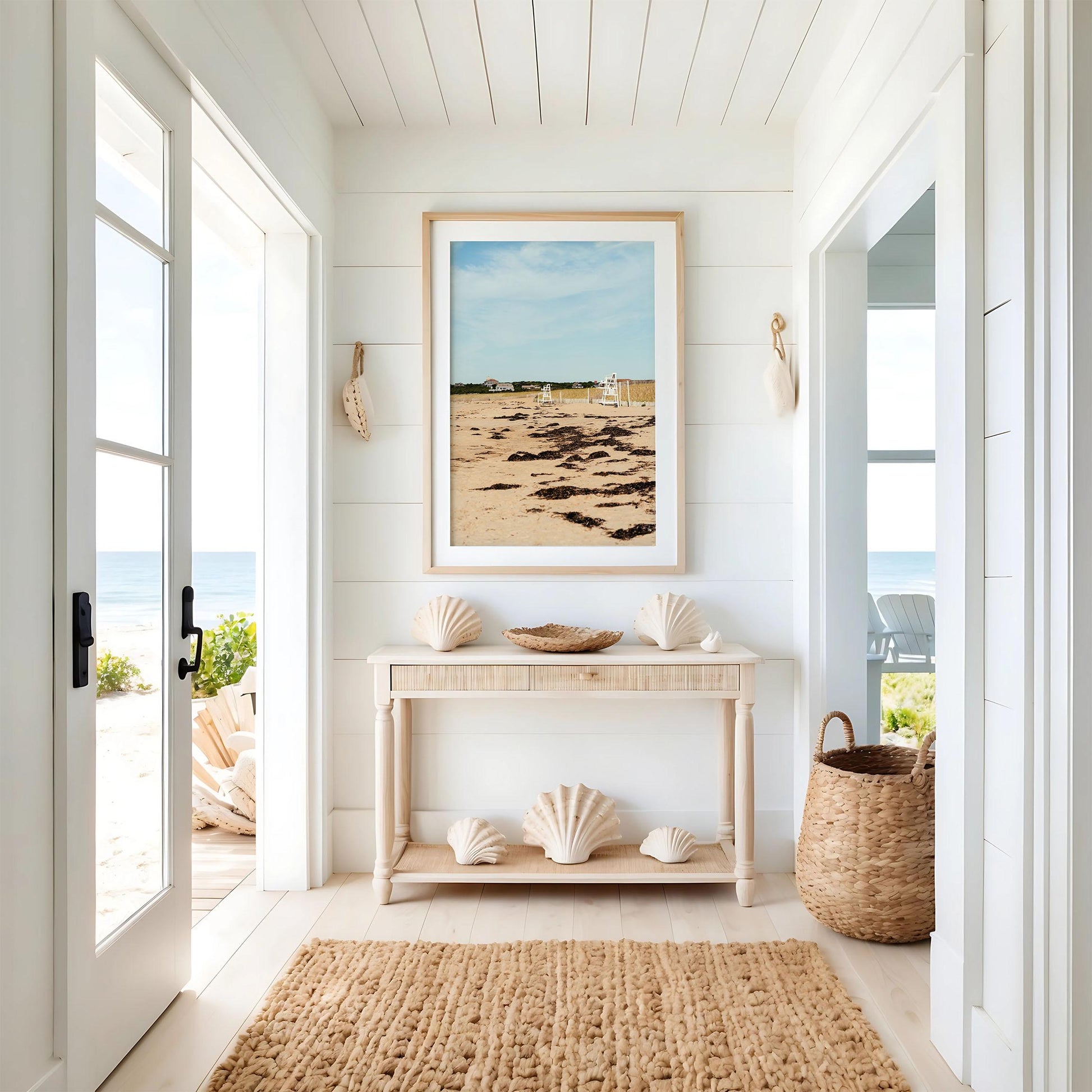 Montauk Beach Print, Hamptons Wall Art, Coastal Beach House Photography, Framed or Unframed, East Coast Summer Decor