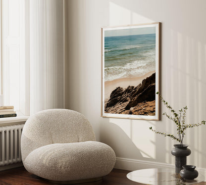 Ocean Cliff Photography, Montauk Print, Shadmoor State Park , Coastal Wall Art, Hamptons Beach Decor, Framed or Unframed