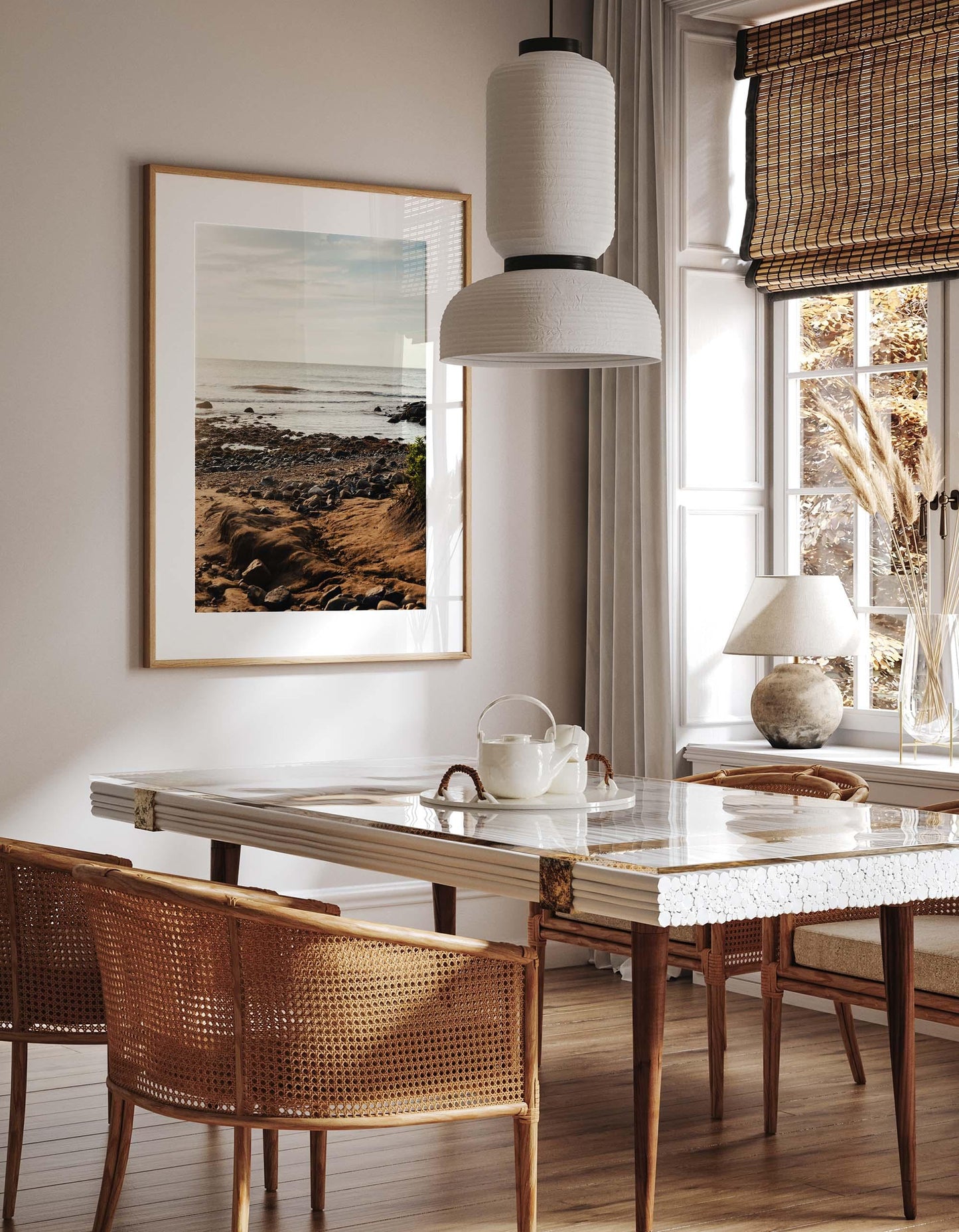 Rocky Beach Print, Montauk NY, Hamptons Photography, Coastal Wall Art, Framed or Unframed