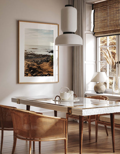 Rocky Beach Print, Montauk NY, Hamptons Photography, Coastal Wall Art, Framed or Unframed