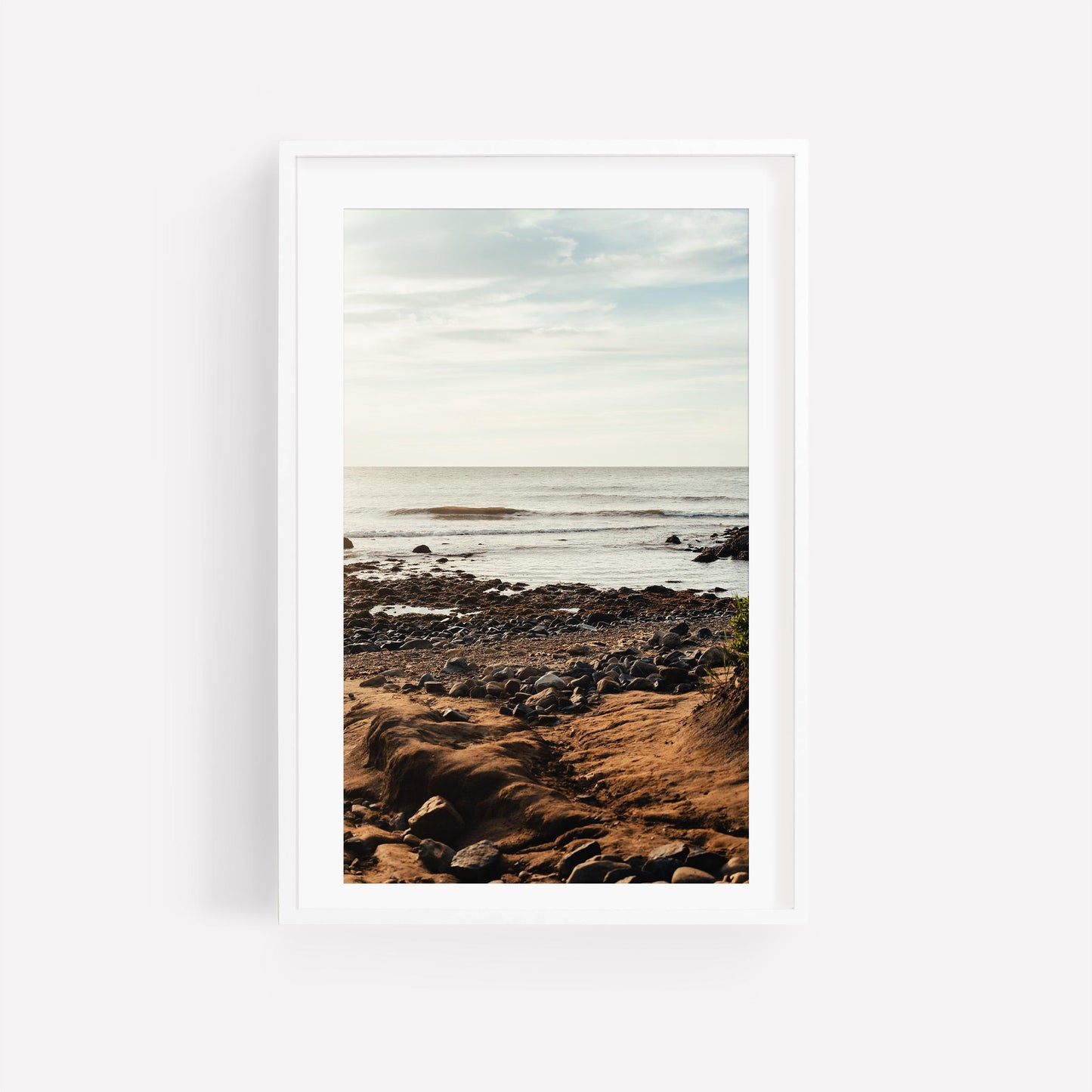 Rocky Beach Print, Montauk NY, Hamptons Photography, Coastal Wall Art, Framed or Unframed