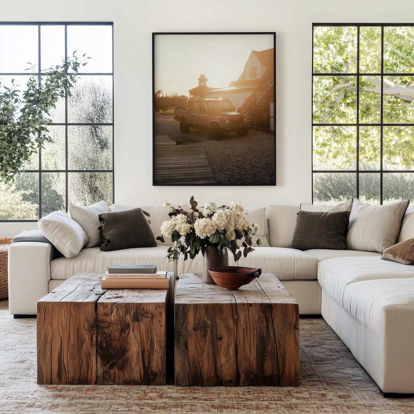 Golden Hour Car Print, Montauk Photography, Warm Coastal Decor, Framed or Unframed