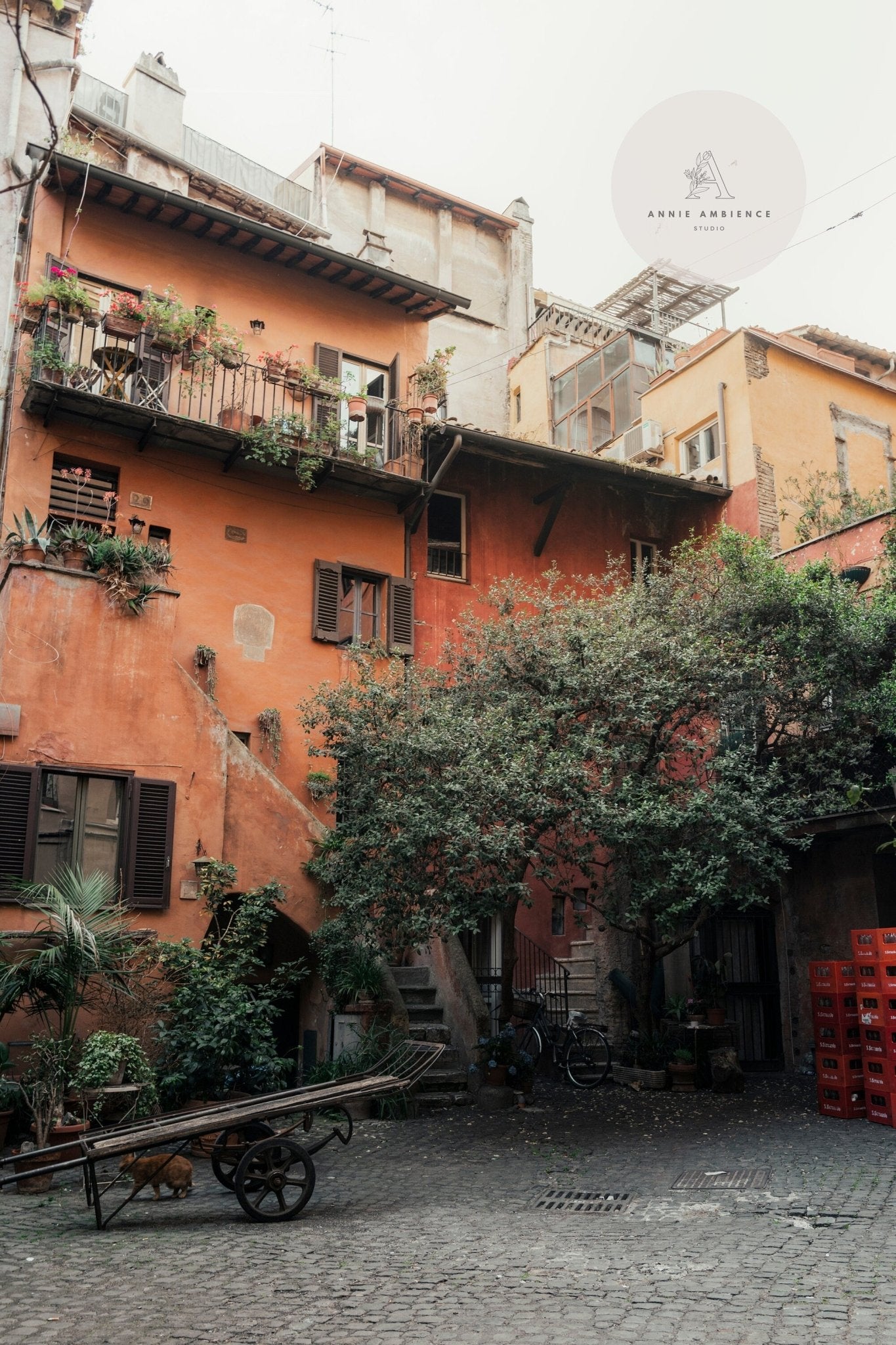 Rome Courtyard Italy - Annie Ambience