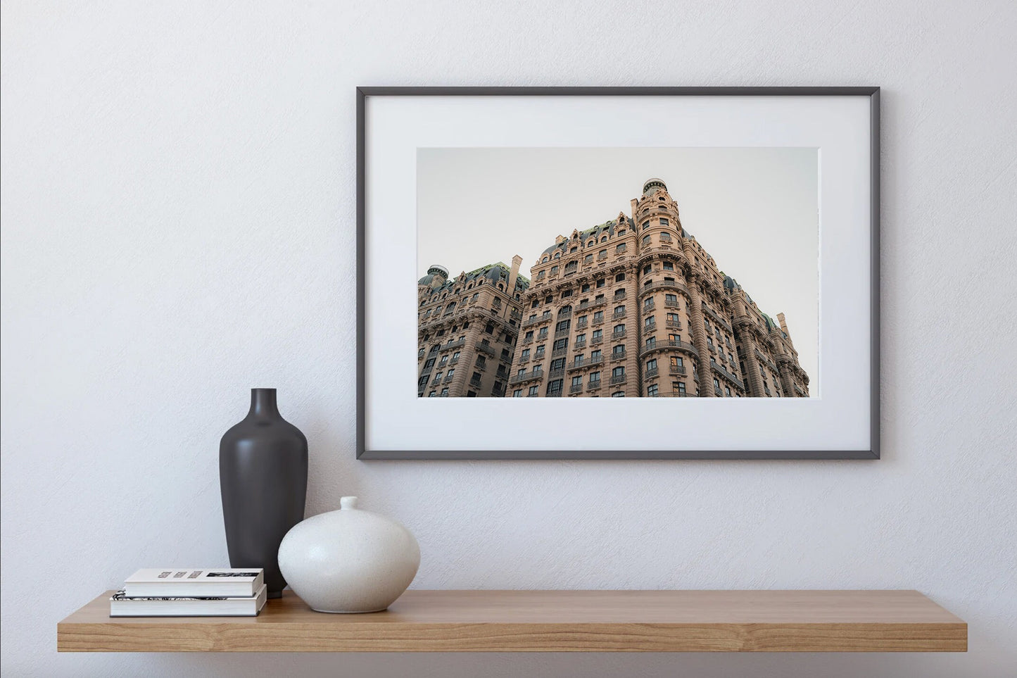 French Beaux-arts Architecture in NYC Wall Art Old Manhattan Building Print Classic Home Decor of Upper West Side in New York City Timeless